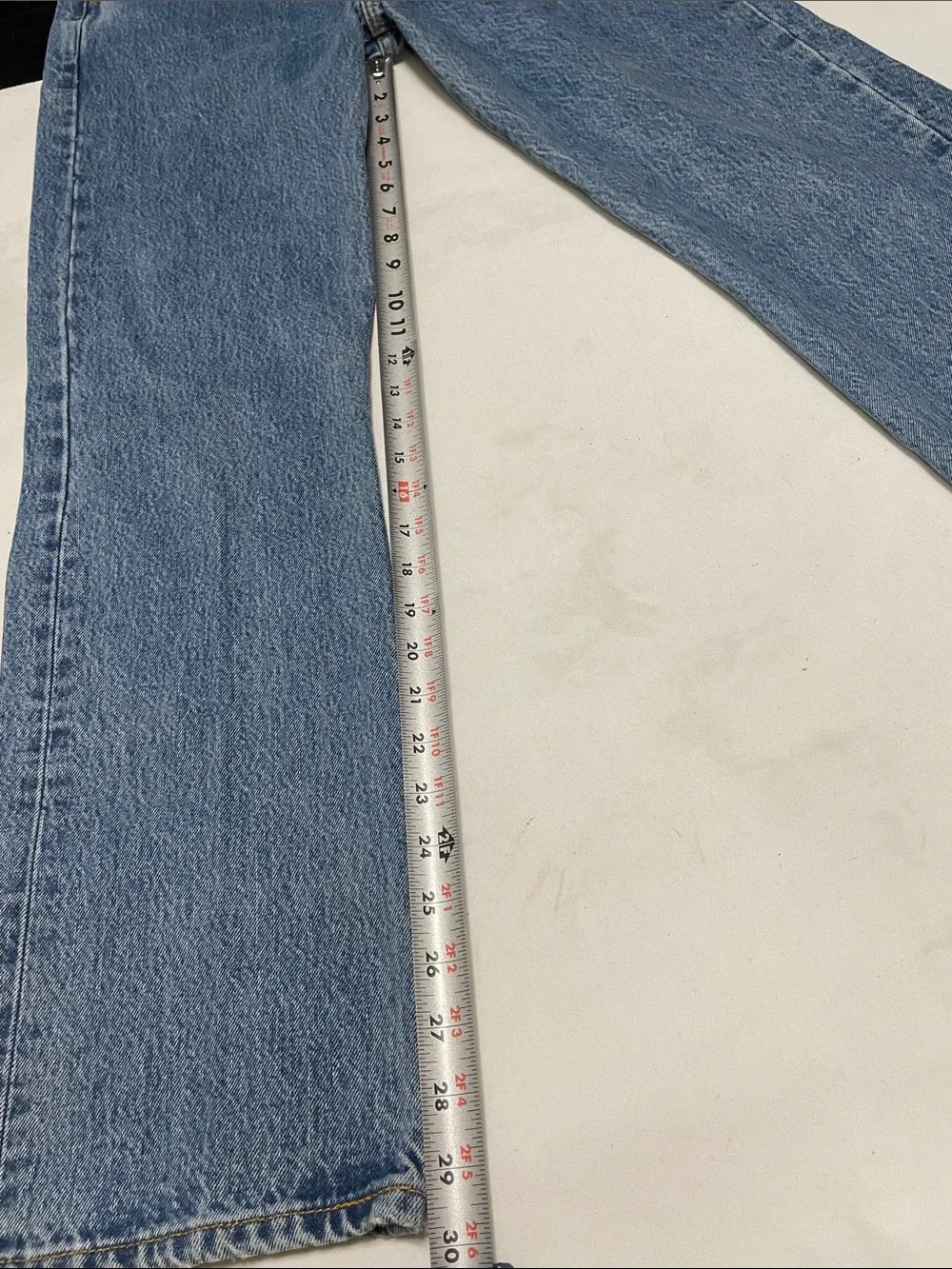 Men’s EUC 501 LEVI’S Sz 30/32 Original Riveted Jeans Blu Denim Wash 2 Horse Logo
